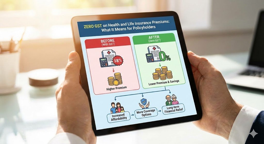 Zero GST on Health and Life Insurance Premiums: What It Means for Policyholders GST on health insurance