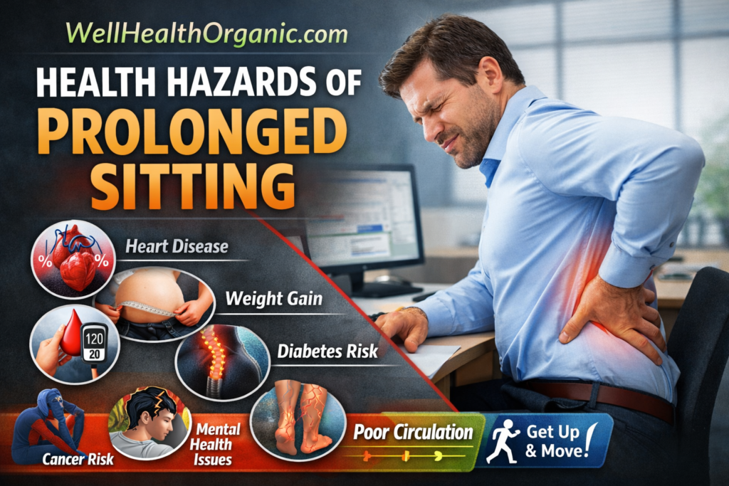 WellHealthOrganic.com Health Hazards of Prolonged Sitting